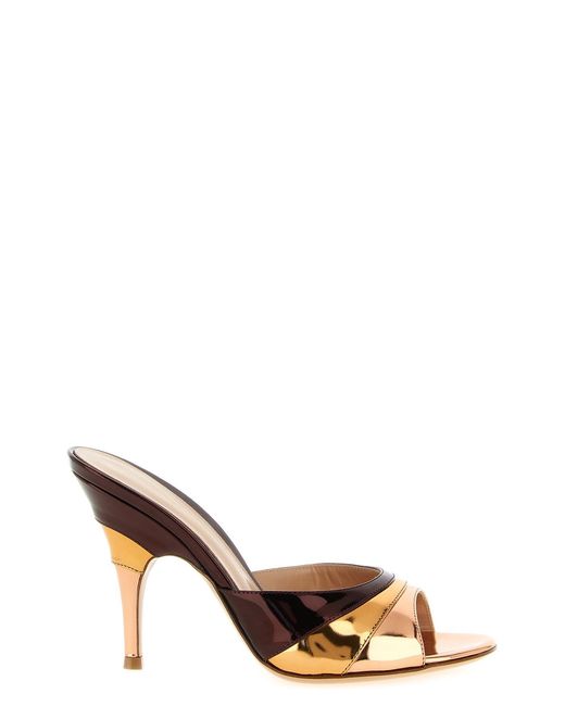 Gianvito Rossi Brown 'marea' Mules