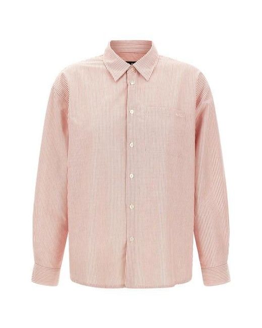 Camicia 'Boyfriend Brodée' di A.P.C. in Pink