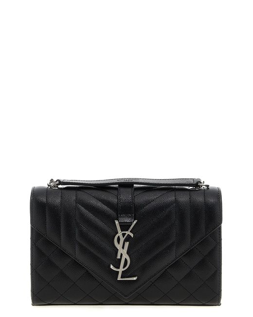 Saint Laurent Black Umhängetasche "Envelope Small"