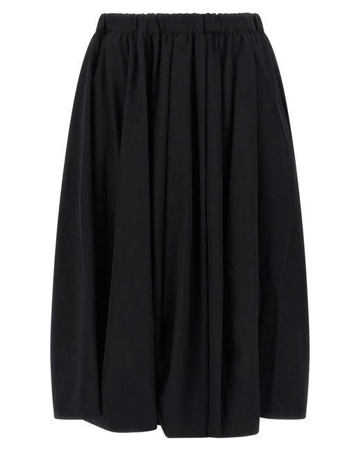 Comme des Garçons Black Wool Skirt