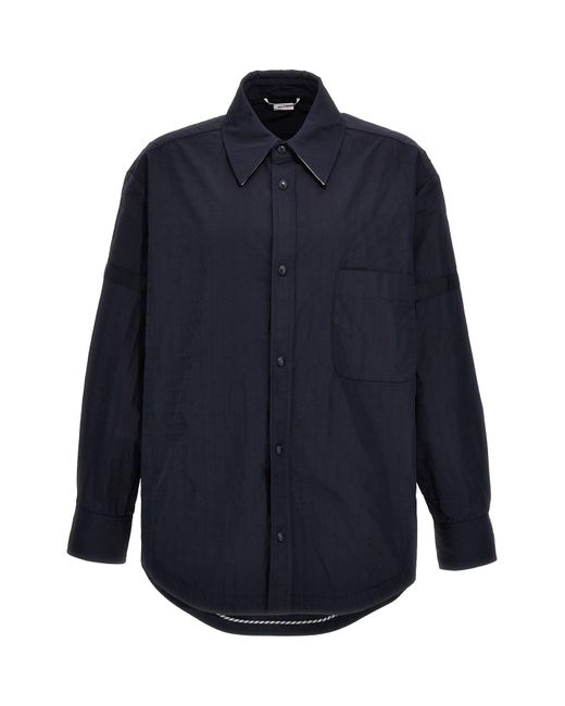 Thom Browne Blue 'snap Front' Overshirt for men