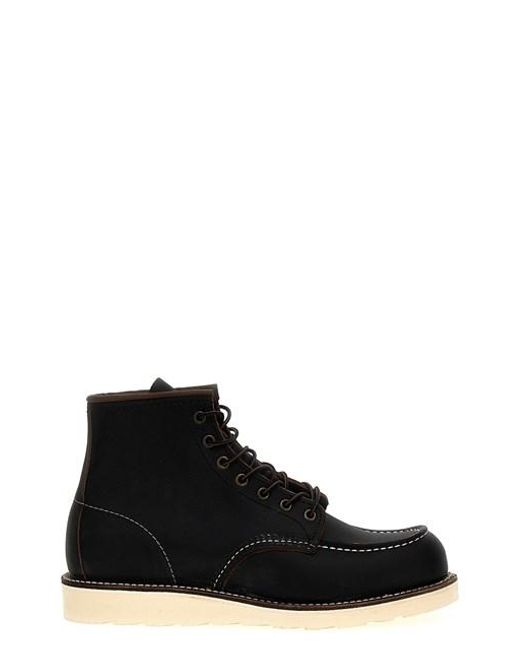 Red Wing Black 'classic Moc' Ankle Boots for men