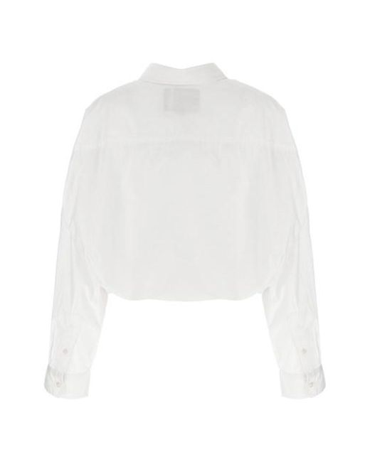 Camicia 'Crossover Bubble' di R13 in White