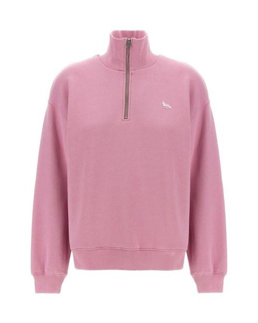 Maison Kitsuné Pink 'baby Fox' Sweatshirt