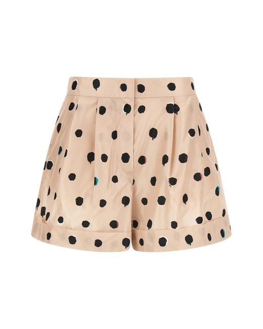 Fendi Natural 'falena Dots' Shorts