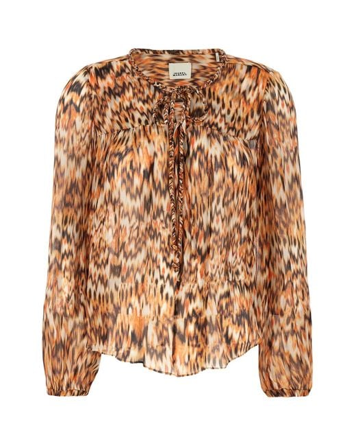 Isabel Marant Brown Bluse "Ametissa"