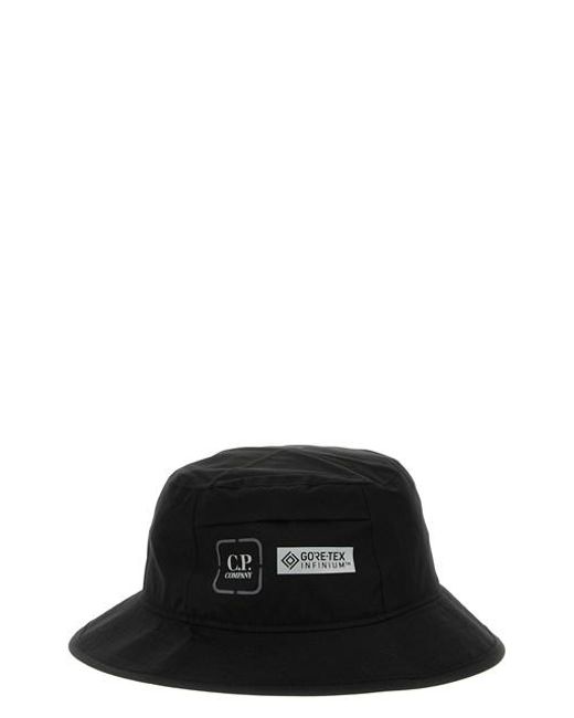 C P Company Black 'metropolis Series' Bucket Hat for men