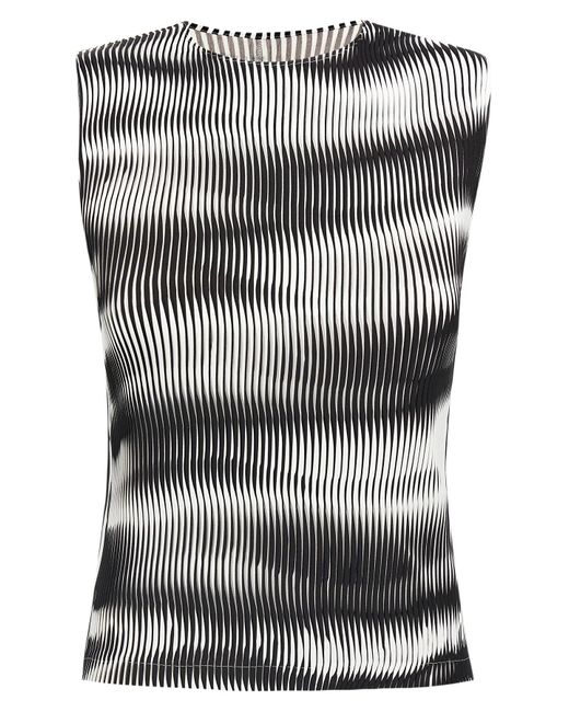 Issey Miyake Gray Top "Sway Pleats"
