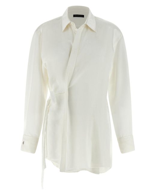 Balenciaga White 'wrap' Shirt