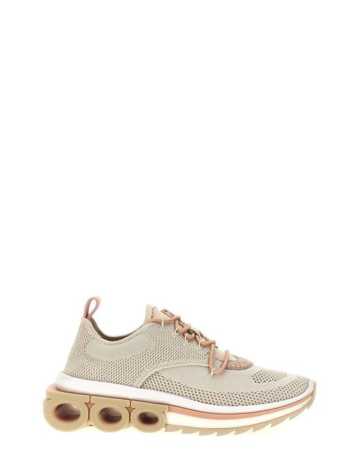 Ferragamo Brown 'Nima' Sneakers