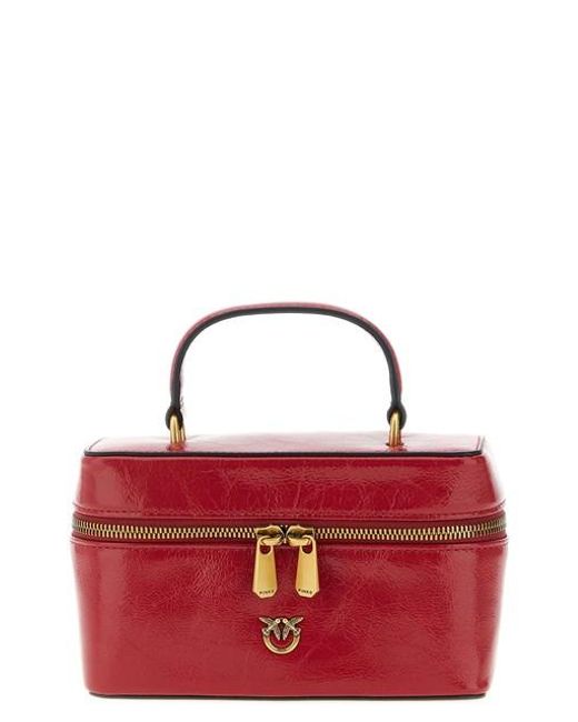 Tracolla 'Vanity Soft' Mini di Pinko in Red