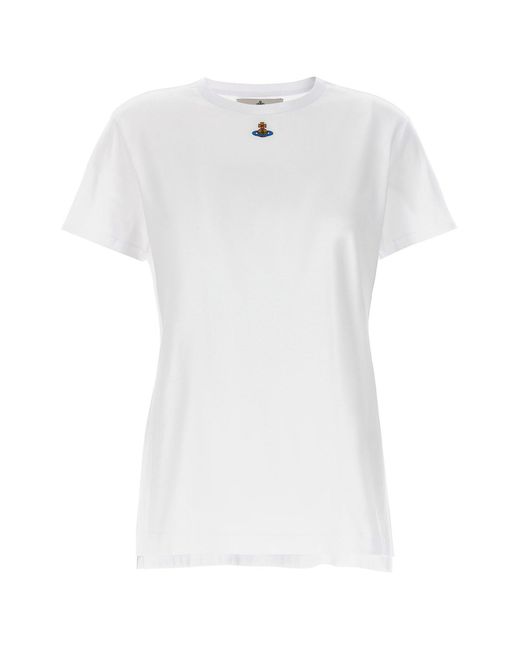 Vivienne Westwood White 'orb Peru' T-shirt