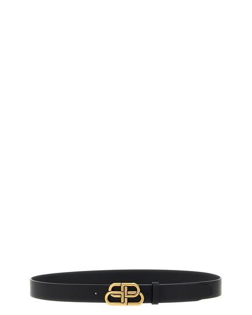 Balenciaga Black Calfskin Regular Belt for men