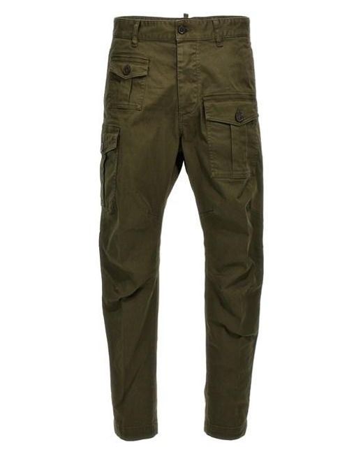 DSquared² Green 'sexy Cargo' Pants for men