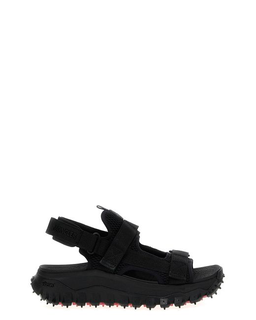 Moncler Black 'trailgrip Vela' Sandals for men