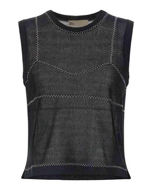Tory Burch Black Mesh Top