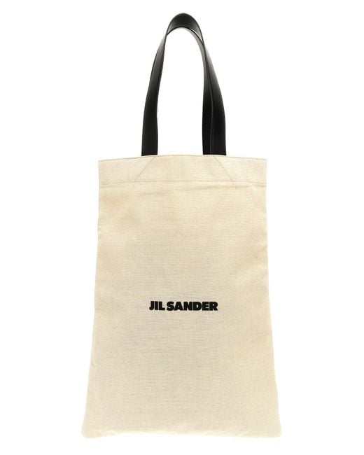Jil Sander Natural Cotton Tote Bag