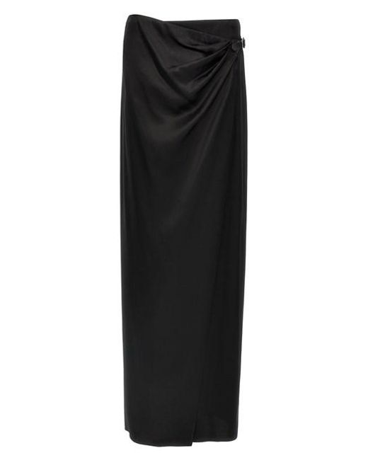 Gonna Di Seta Lunga di Tom Ford in Black