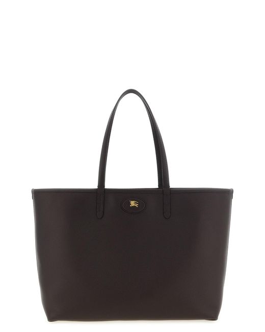 Burberry Black Medium 'bloomsbury' Reversible Shopping Bag
