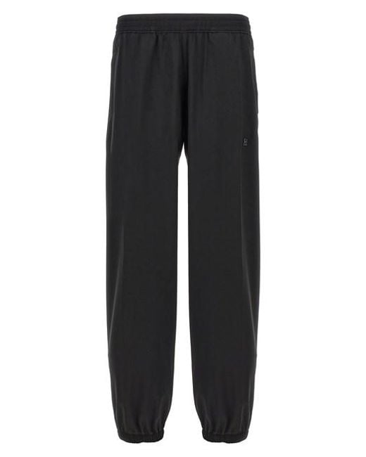 Pantalone placcetta logo di Givenchy in Black da Uomo