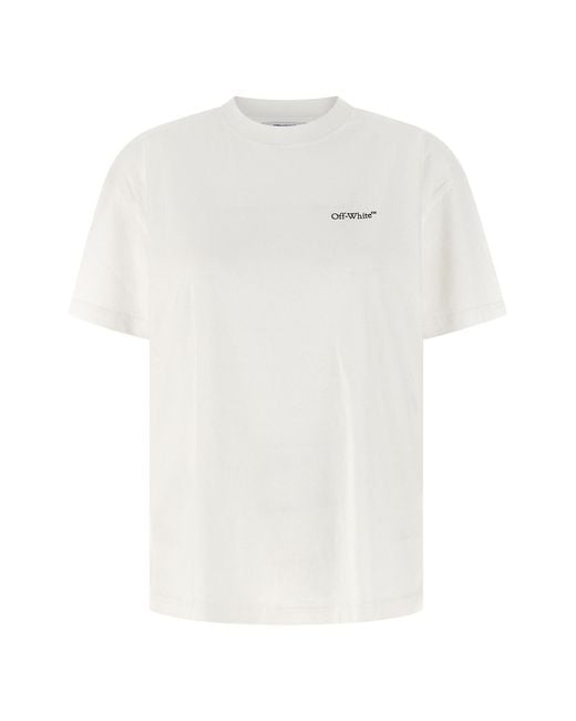 Off-White c/o Virgil Abloh White 'arrow Glowing Flower' T-shirt