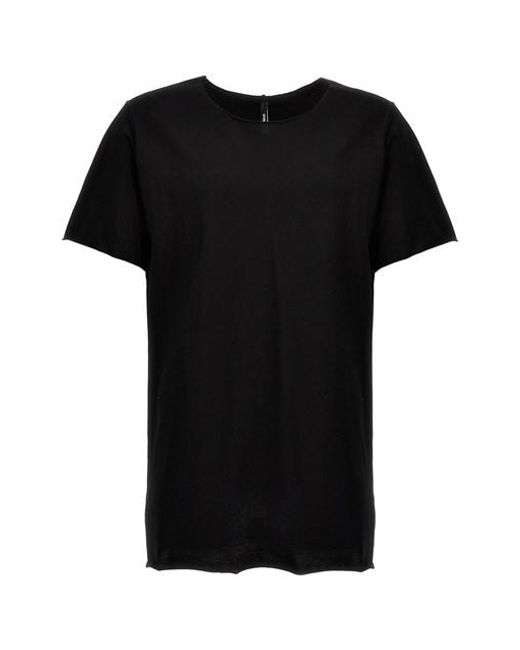 Giorgio Brato Black Raw Cut T-shirt for men