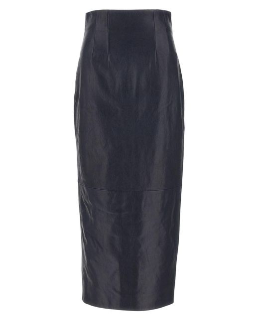 Khaite Blue 'loxley' Skirt