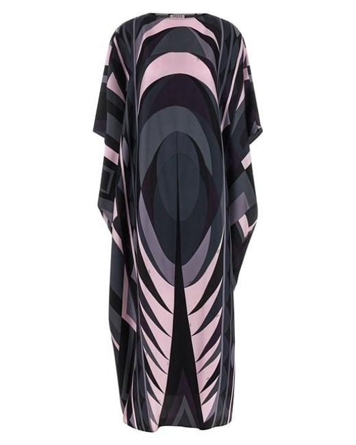 Emilio Pucci Black 'iride' Kaftan