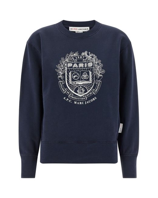 A.P.C. Blue 'paris' Apc Capsule Sweatshirt For Marc Jacobs