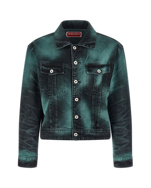 KENZO Green 'boke Heart' Jacket for men