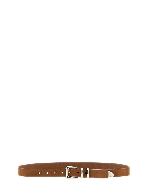 Brunello Cucinelli Multicolor Metal Toe Cap Belt for men