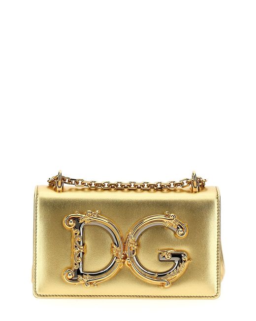 Dolce & Gabbana Metallic 'dg Girls' Crossbody Bag