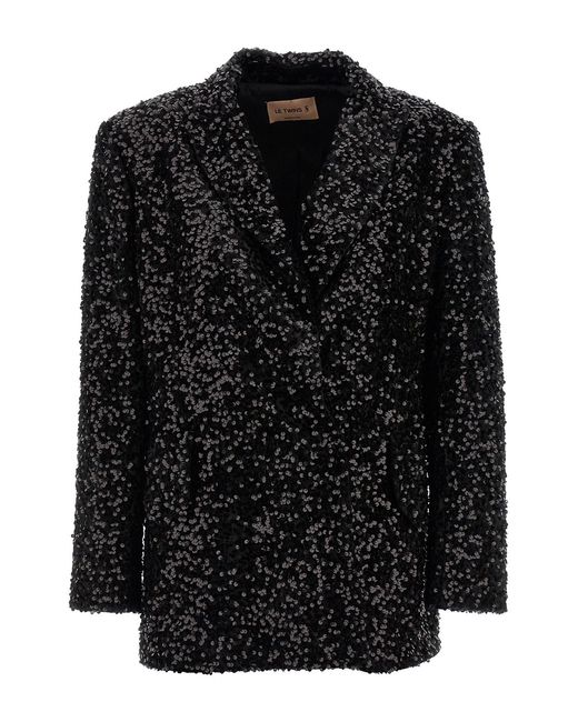 Le twins Black 'como' Double-breasted Blazer