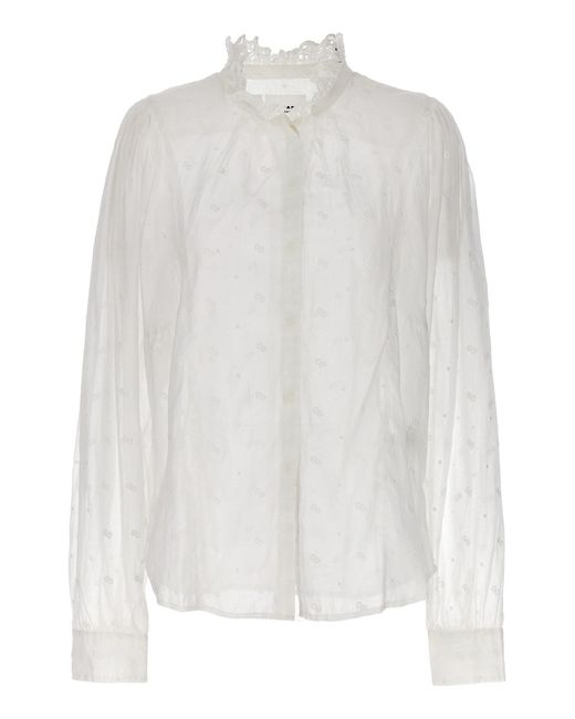 Isabel Marant White 'terzali' Shirt