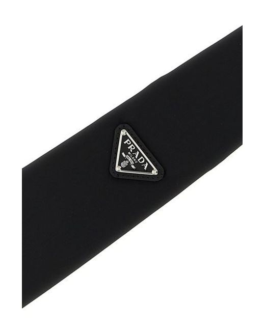 Cravatta Re-Nylon di Prada in Black da Uomo