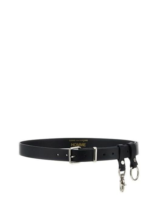 Comme Des GarÃ§ons Homme Black Leather Belt for men