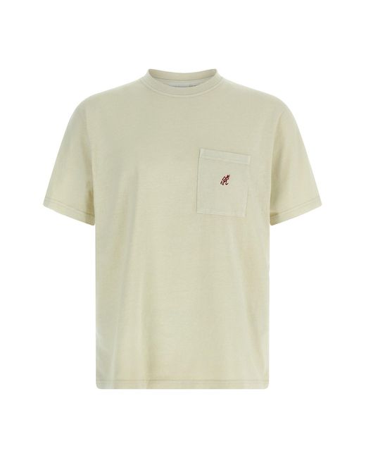 Gramicci White 'one Point' T-shirt for men