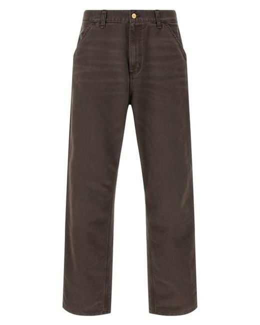 Pantalone 'Single Knee' di Carhartt in Gray da Uomo