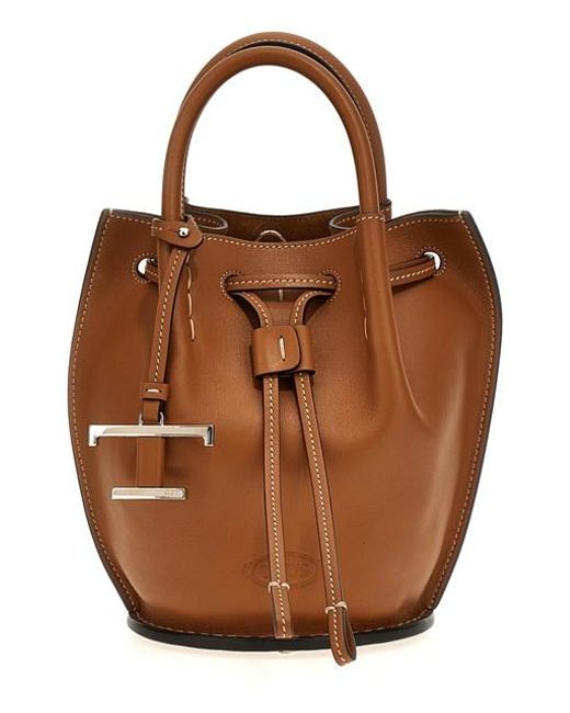 Borsa a mano 'Buz Mini' di Tod's in Brown