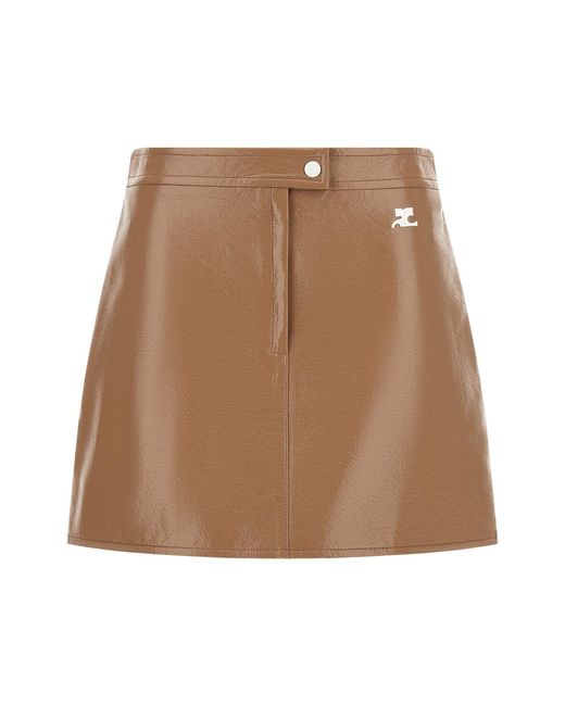 Courreges Brown 'reedition' Skirt