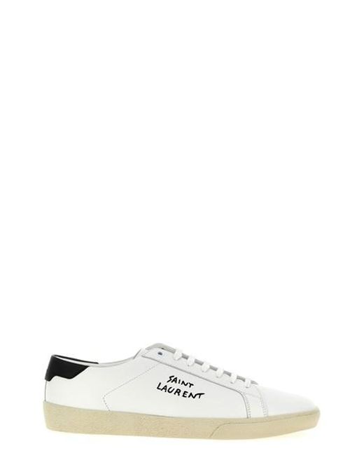 Saint Laurent White 'court Sl/06' Sneakers for men