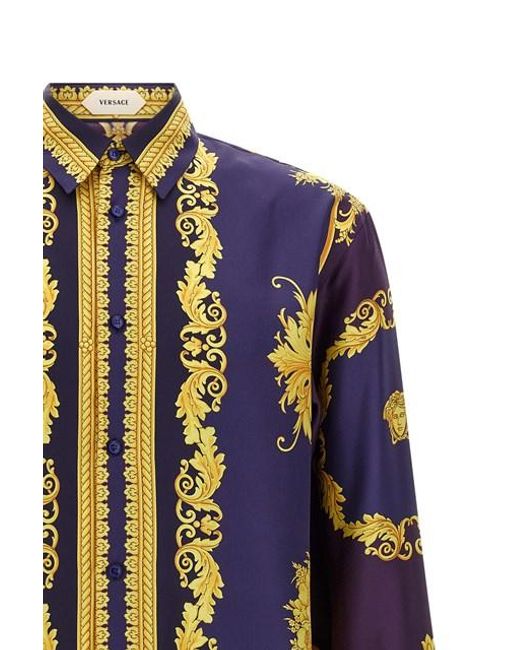 Camicia di Versace in Blue da Uomo
