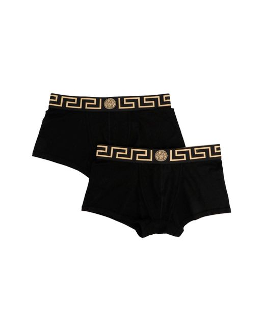 Versace Black 2-pack Low-waisted Boxers for men