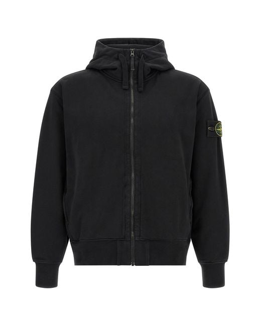 Stone Island Black '6100009' Hoodie for men