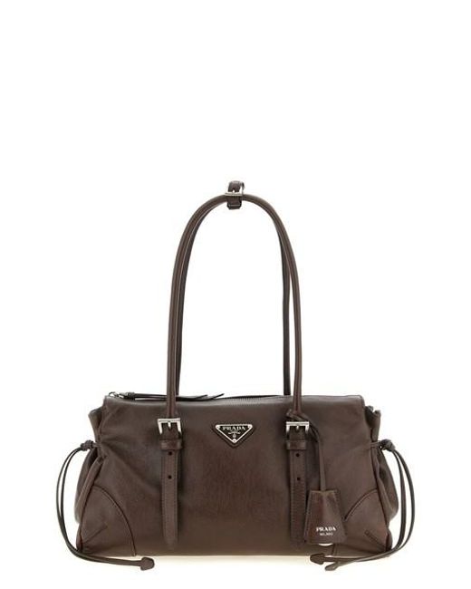 Shopping 'Karin' Medium di Prada in Brown