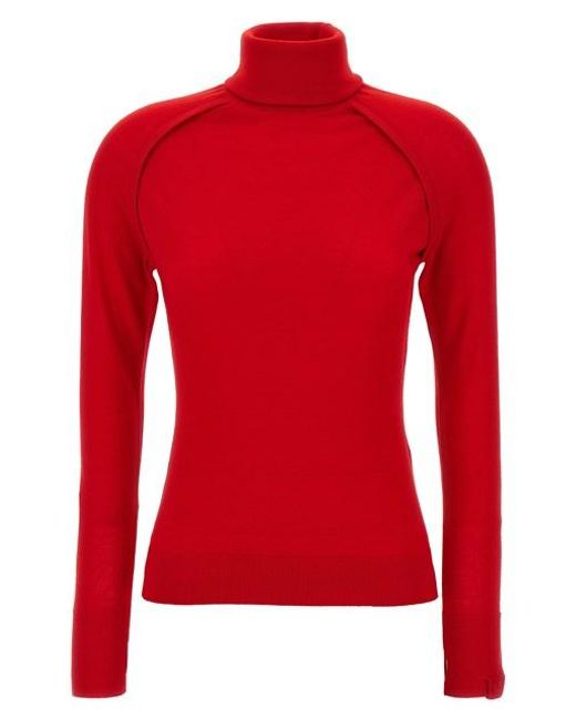 Victoria Beckham Red 'piping' Sweater