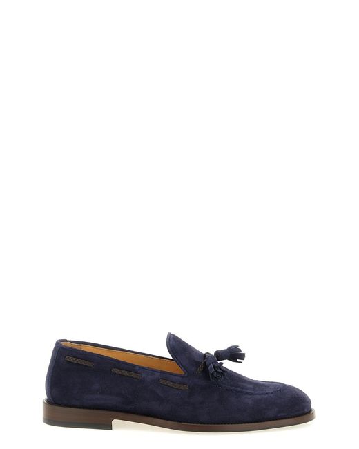 Brunello Cucinelli Blue Nappi Moccasins for men