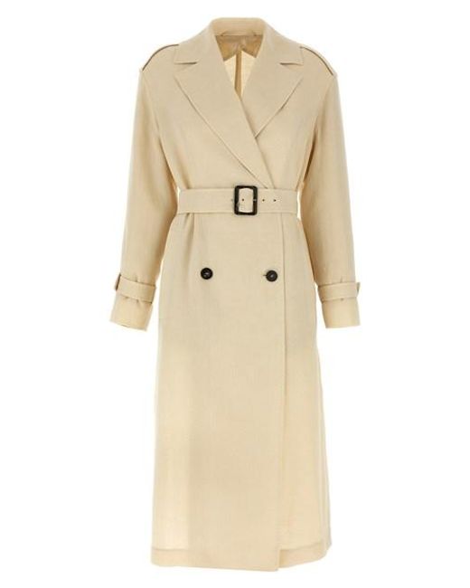 Max Mara Natural 'vieste' Trench Coat