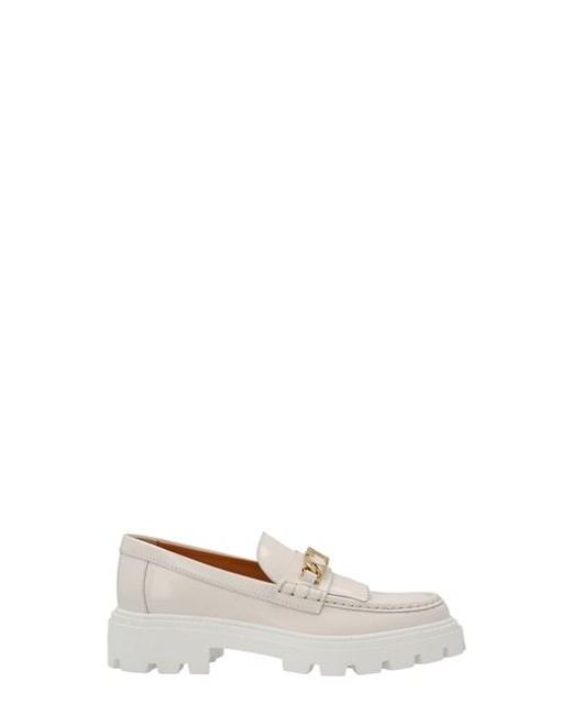 Tod's 3d Chain Loafers in White | Lyst