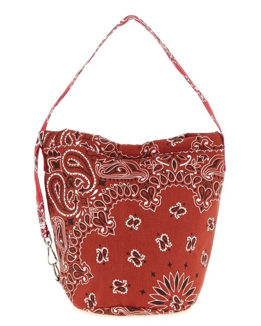Call it By Your Name Red 'seau' Bucket Bag
